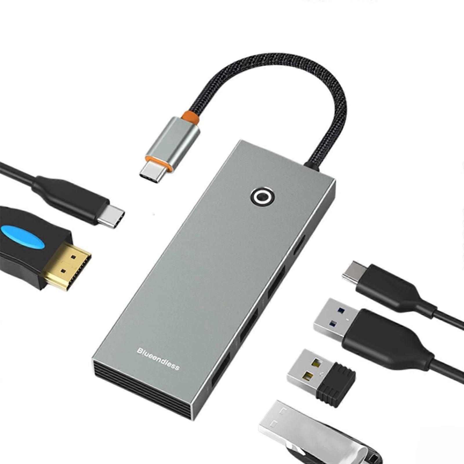 Blueendless 4K Splitter HDMI2.0+PD+USB3.0 x 3