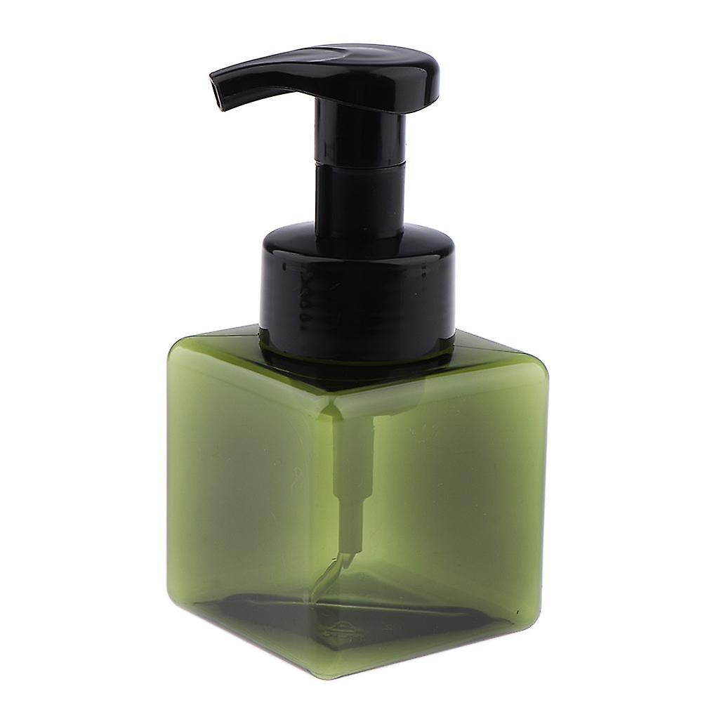 Empty Foam Dispenser Pump Bottle Facial Cleanser Container 250ml Dark Green