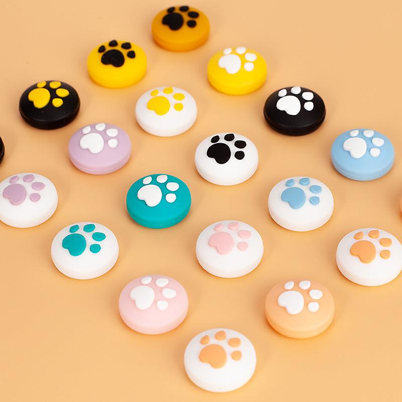 Thumb Grip Caps For Nintendo Switch Agitomo/switch/lite Cat's Paw Rocker Ns Cherry Pink Silica Gel