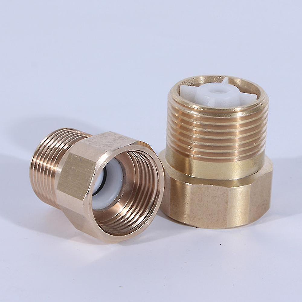 Pxcl Brass Connector Set Brass Check Valve Oil And Water Thread Check Valve Water Non-return Valve External Thread Plumbing Connector To Avoid2 P