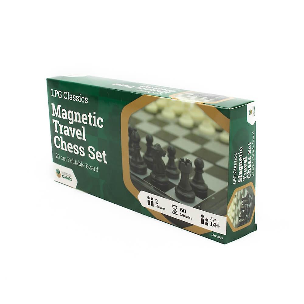 LPG Classics Play On the Go Foldable Magnetic Travel Plastic Pcs Chess Set 20cm