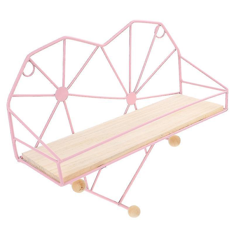 30.5X28cm Pink Shoe Racks & Organizers Wall Shelf Useful Wall Mounted Storage Rack Pretty Floating S