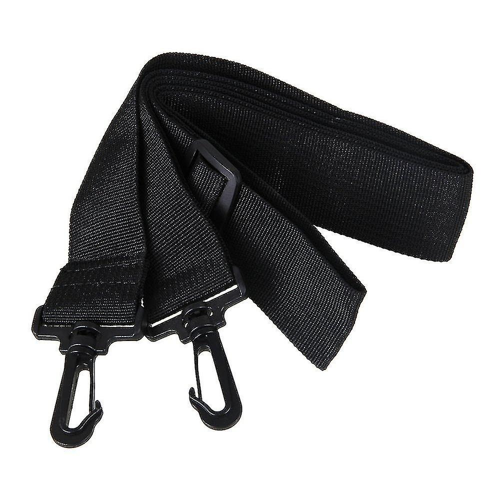 Shoulder Strap 38mm Width Adjustable Wide With Plastic Hooks Black