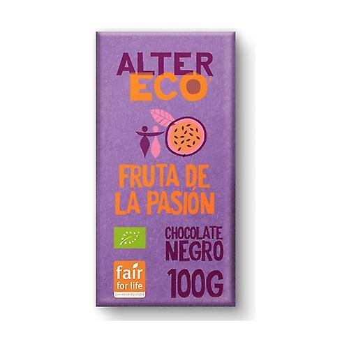 Dark chocolate with organic passion fruit 100 g