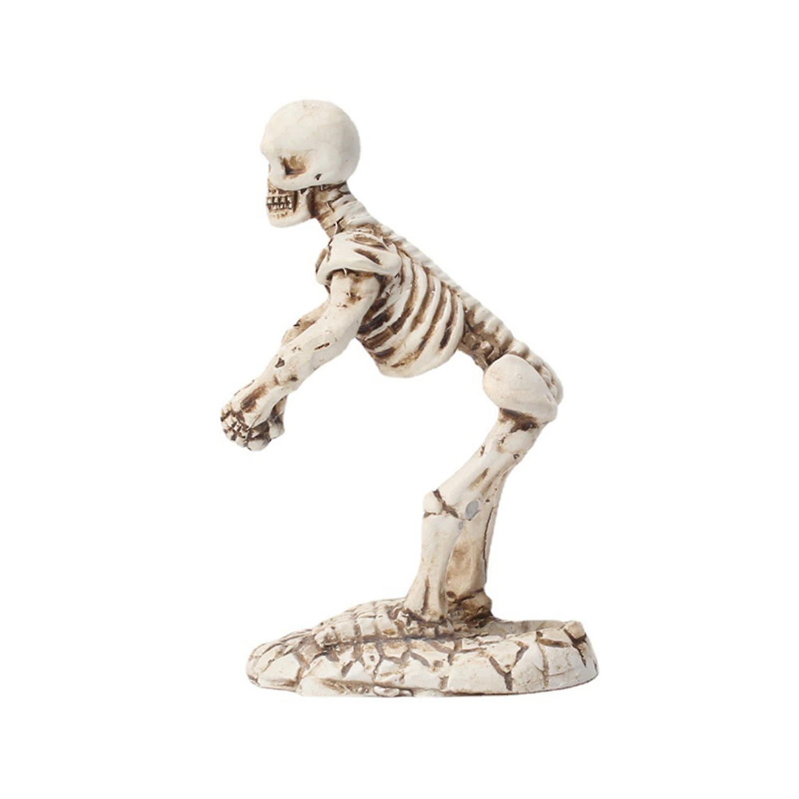 Creative Skeleton Pen Holder Multipurpose Stationery Storage Stand Retro Resin Ornament for Home
