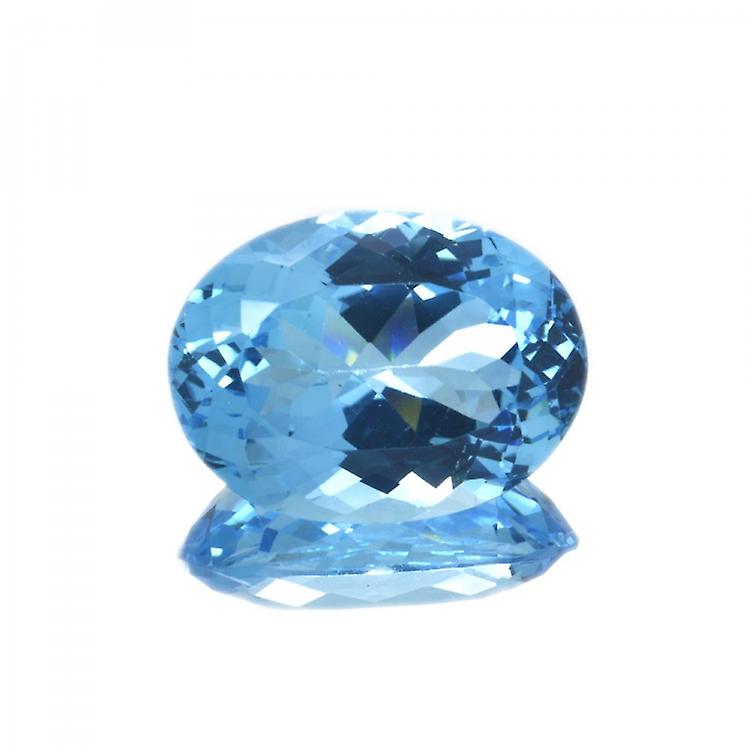 20,69 Ct Blue Topaz Oval Cut awo20