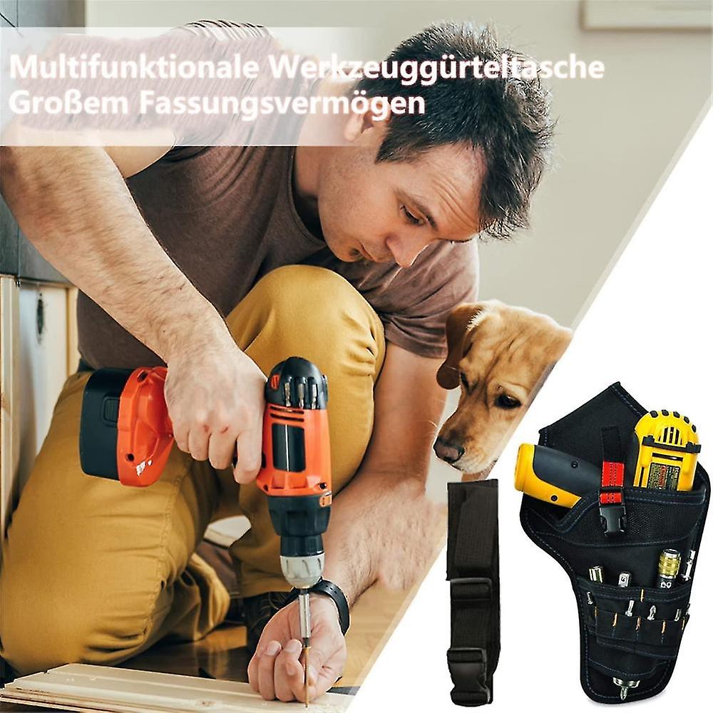 Tool Bag With Belt, Electric Drill Tool Holder Bag, Tool Holster