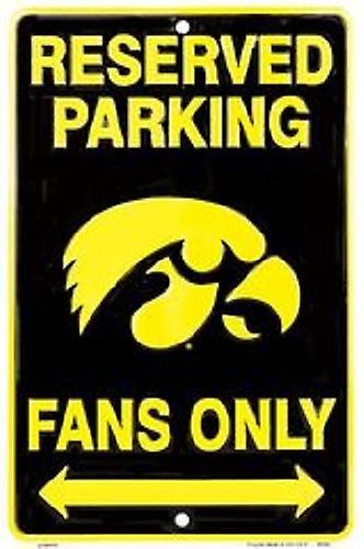 Iowa Hawkeyes NCAA Fans Only Reserved Parking Sign