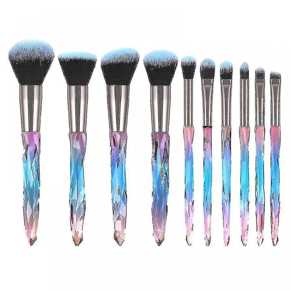 Diamond Shaped Handle Makeup Brush Set