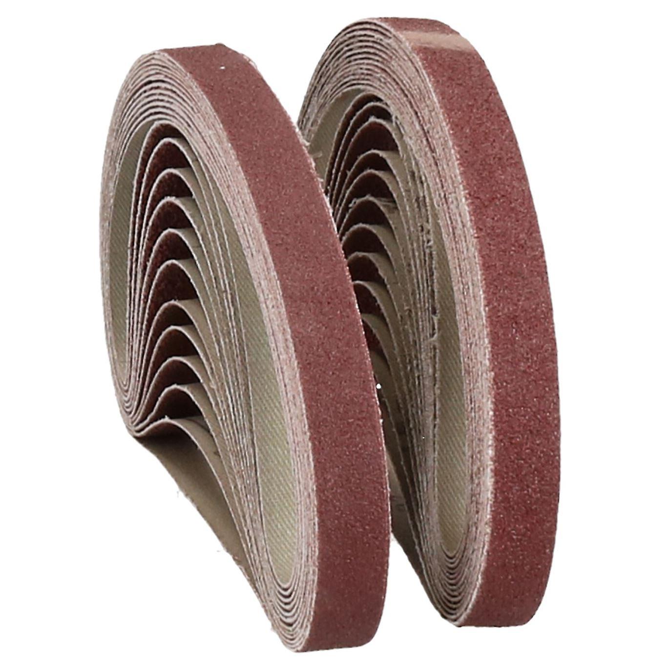 457mm x 13mm Mixed Grit Abrasive Sanding Belts Power File Sander Belt 25 Pack