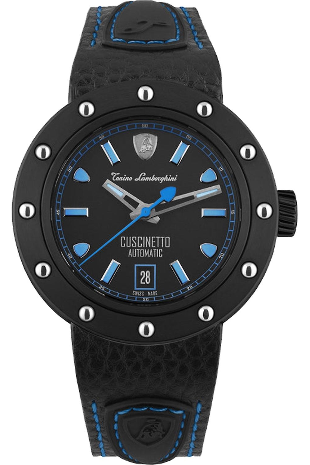 Cuscinetto Analog Man Watch Automatic with Cowhide Bracelet TLF-T01-4