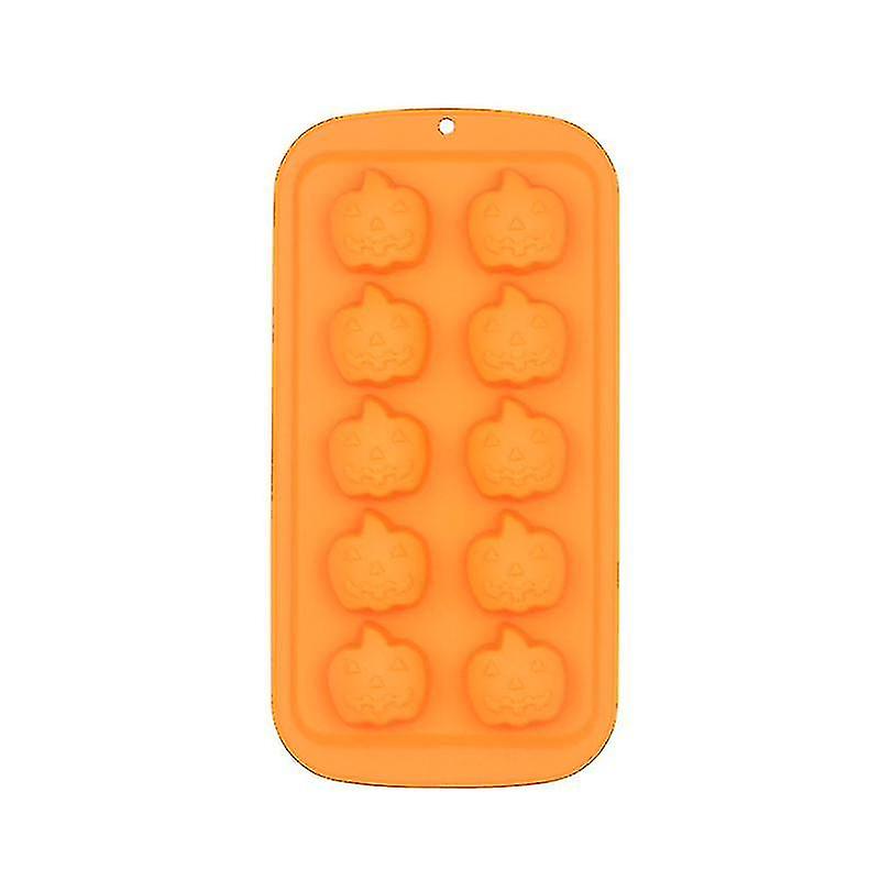 Halloween Silicone 10 Mold Pumpkin Shape Chocolate Mold 2 Pcs