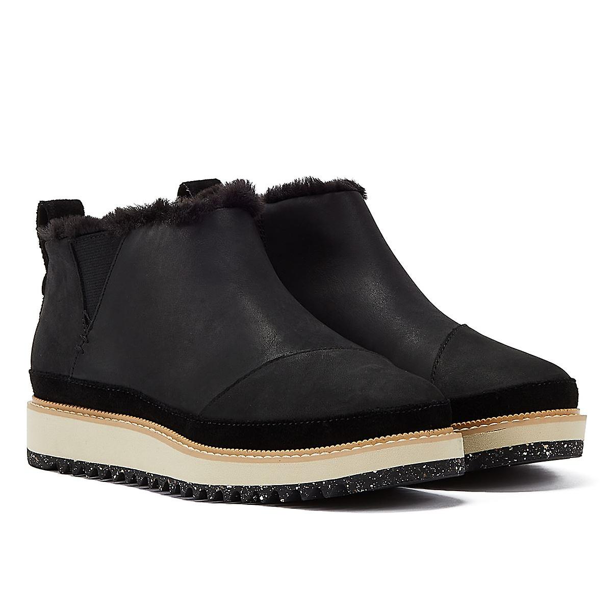 TOMS Marlo Oiled-Nubuck Women's Black Boots