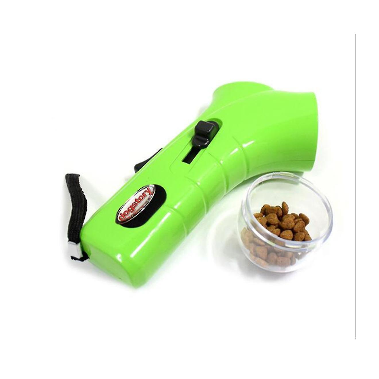Dog Toys Pet Training Food Catapult Dog Feeder Training Appliances Outdoor Interactive Launcher Toy-green