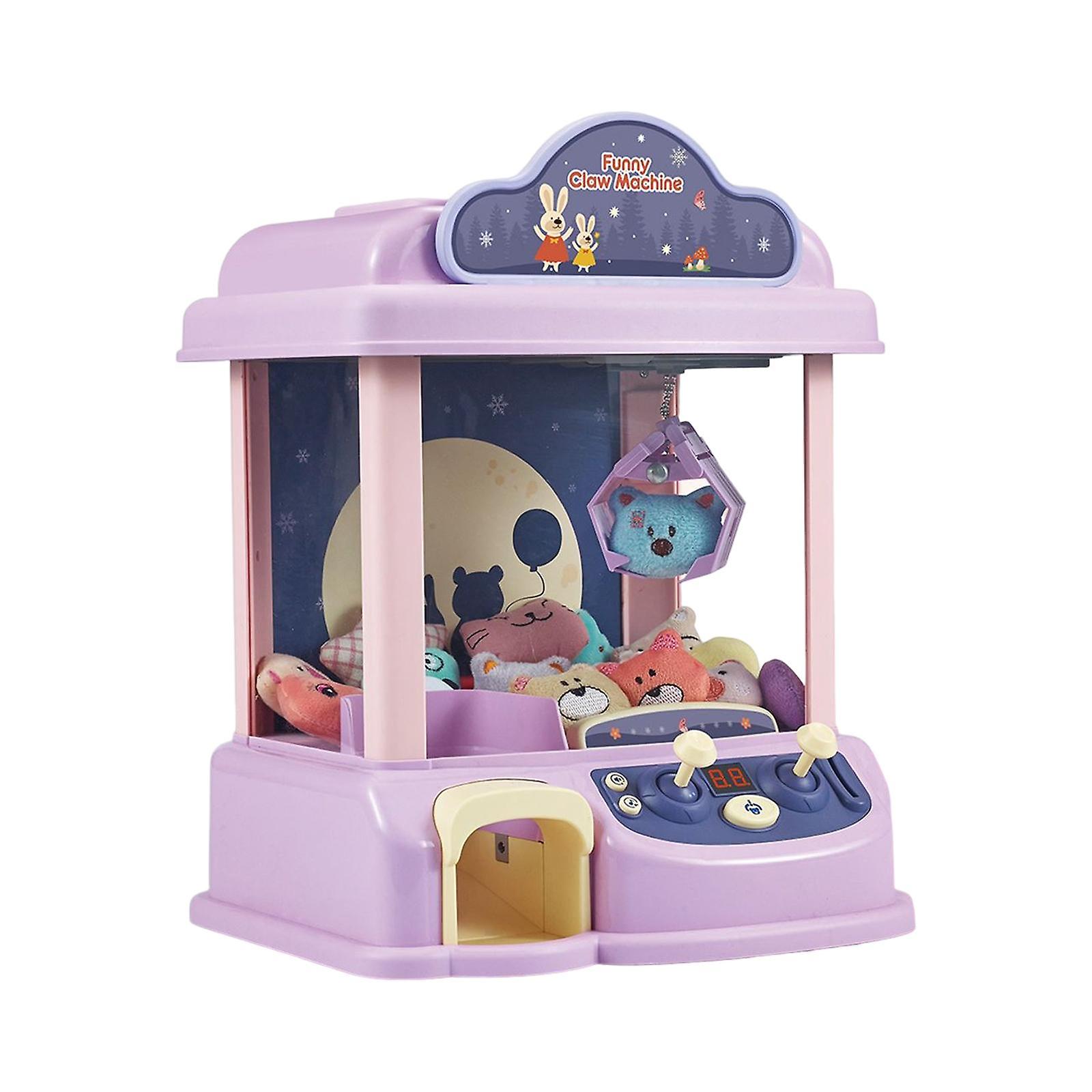 Claw Machine Game Prizes Toy Mini Vending Machine Arcade Game for Boys Girls Pink