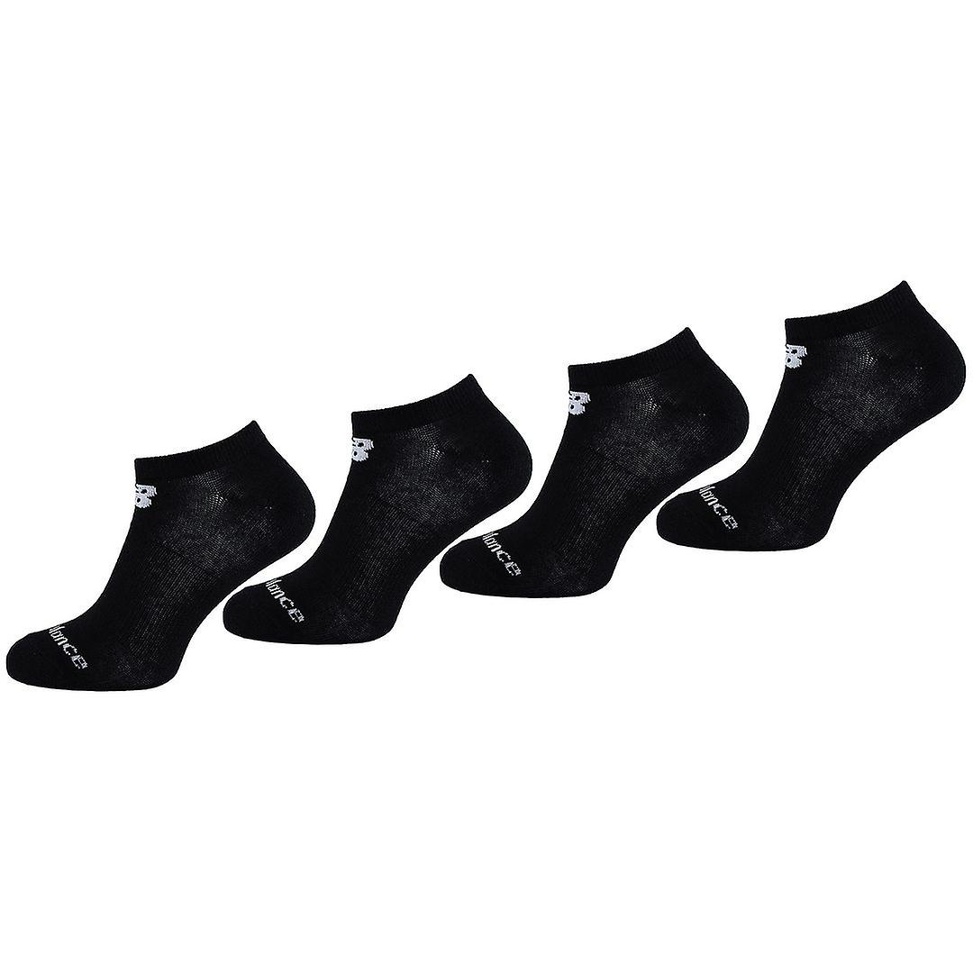 New Balance 4-Pack Logo Crew Mens Black Socks LASU6124 BK