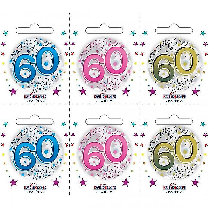 Apac Stars 60th Birthday Badge (Pack of 6)