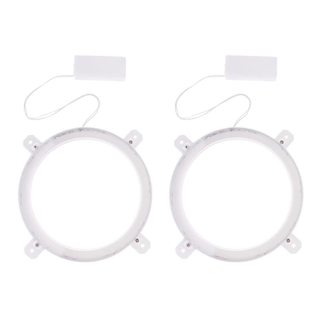 1 Pair LED Cornhole Light for Night Corn Hole Bean Bag Tossing Game white