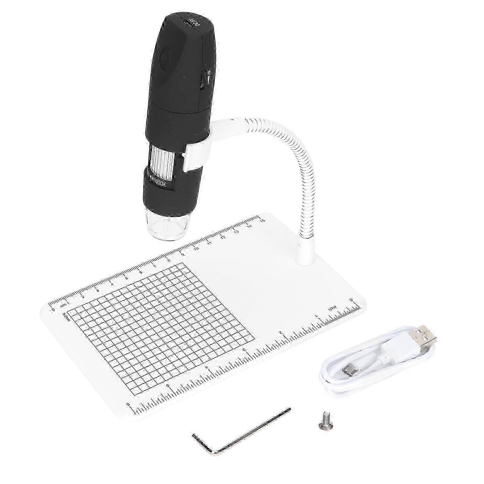 Wireless Digital Microscope 50x to 1000x Magnification 8 LED Lights HD 2MP Camera Portable Size Microscope Camera