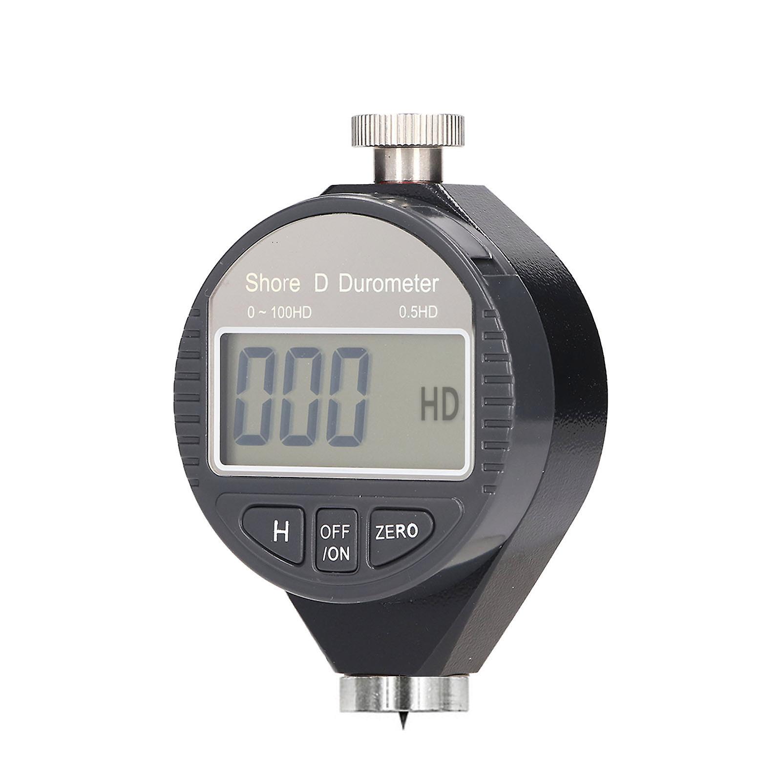 Digital Hardness Tester Portable Durometer Wide Measuring Range Hardness Test Meter for Leather Rubber D