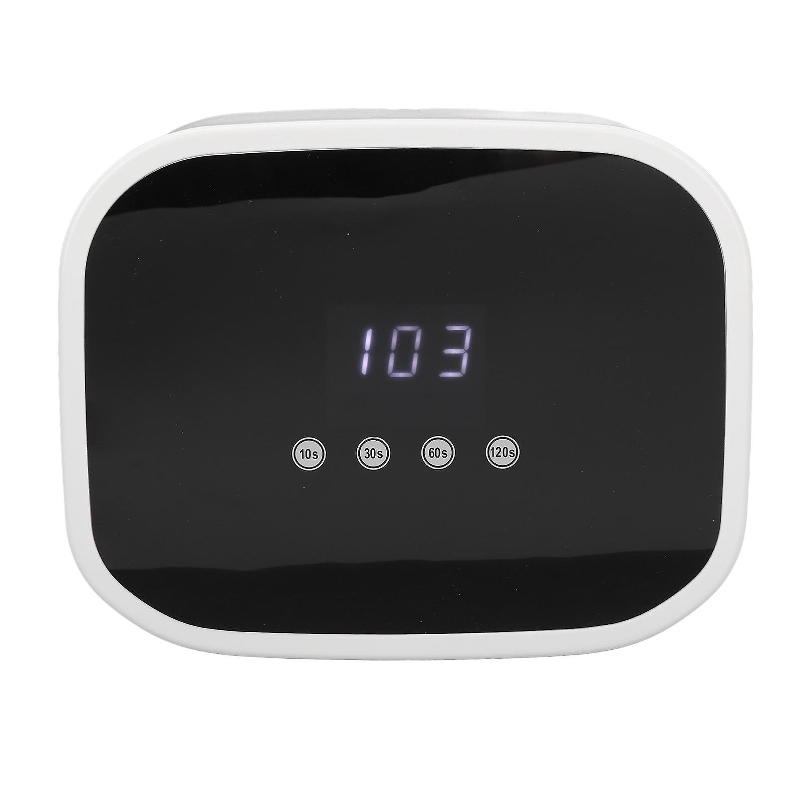 Nail Lamp 168W Large Screen Digital Display 42pcs Light Chips Fast Drying LED Nail Dryer 100‑240V US Plug 