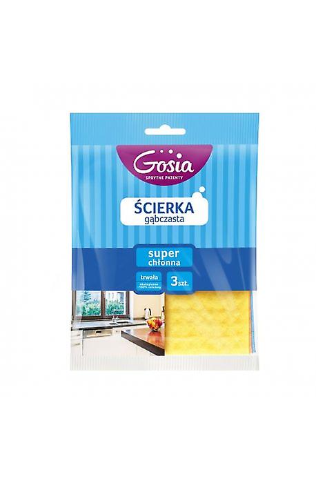 Gosia салфетка губчатая 15.5x17.5см 3шт (328/596) (5904771000328)