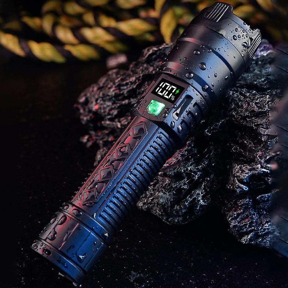 LED Flashlight USB Rechargeable Torch Light High Power Flashlight Tactical