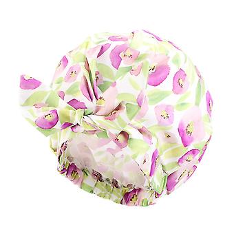 Veeki Set 0f 3 Waterproof Shower Cap for Kids, Girl Bath Hat of Cute Pattern Washable Reusable Shower Caps -Cute Shower Cap forHome Use, Hotel (Mornin