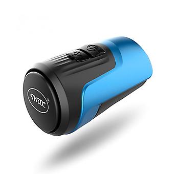 Veeki 125dB Campanello per bicicletta di ricarica USB impermeabile elettrico ad alto volume con allarme antifurto-blu (uno)