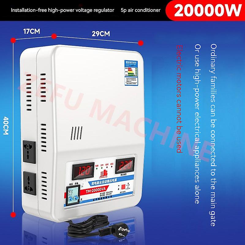 Regulator 20kw Stabilizer With Input Voltage 130v-270v Output 220v Household Automatic Stabilized Power Supply T