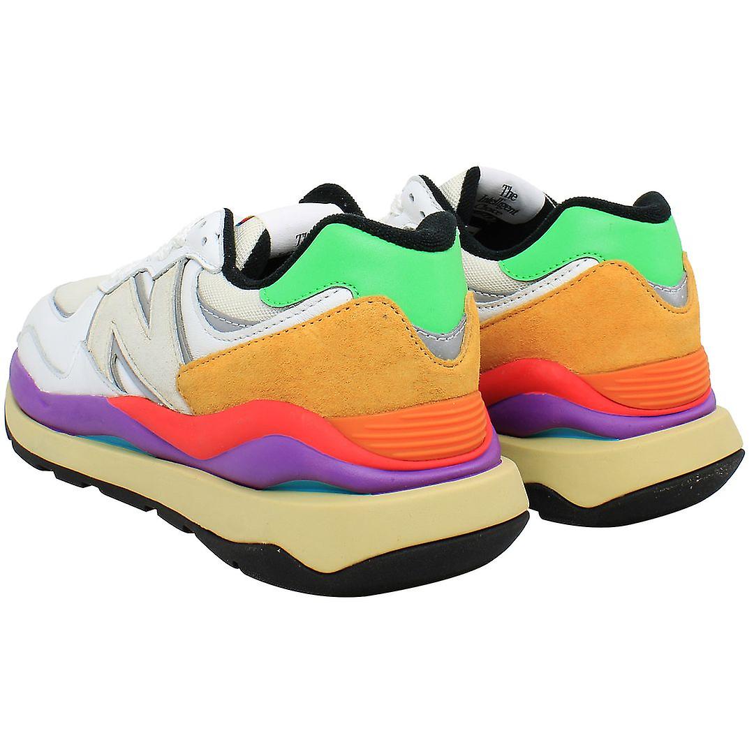 New Balance 57/40 Lace-Up White Synthetic Mens Trainers M5740LA