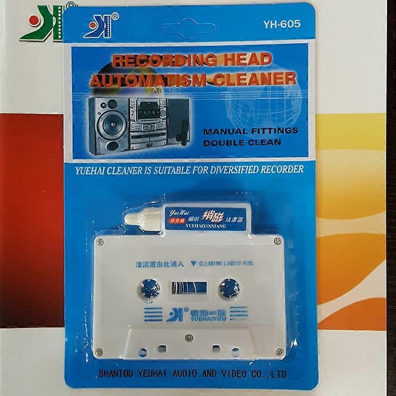Top Line Audio Cassette Tape Head Cleaner Audio Cassette Tape Player Wet/Dry Head Cleaner