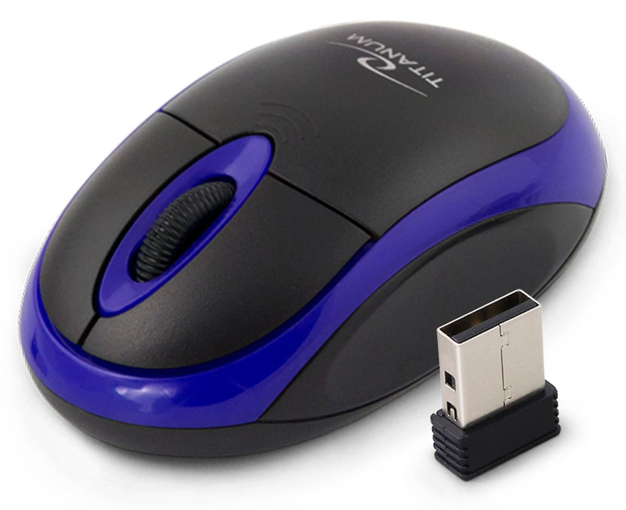 Titanum Wireless 2.4Ghz Optical Mouse 3D USB Vulture Black/Blue