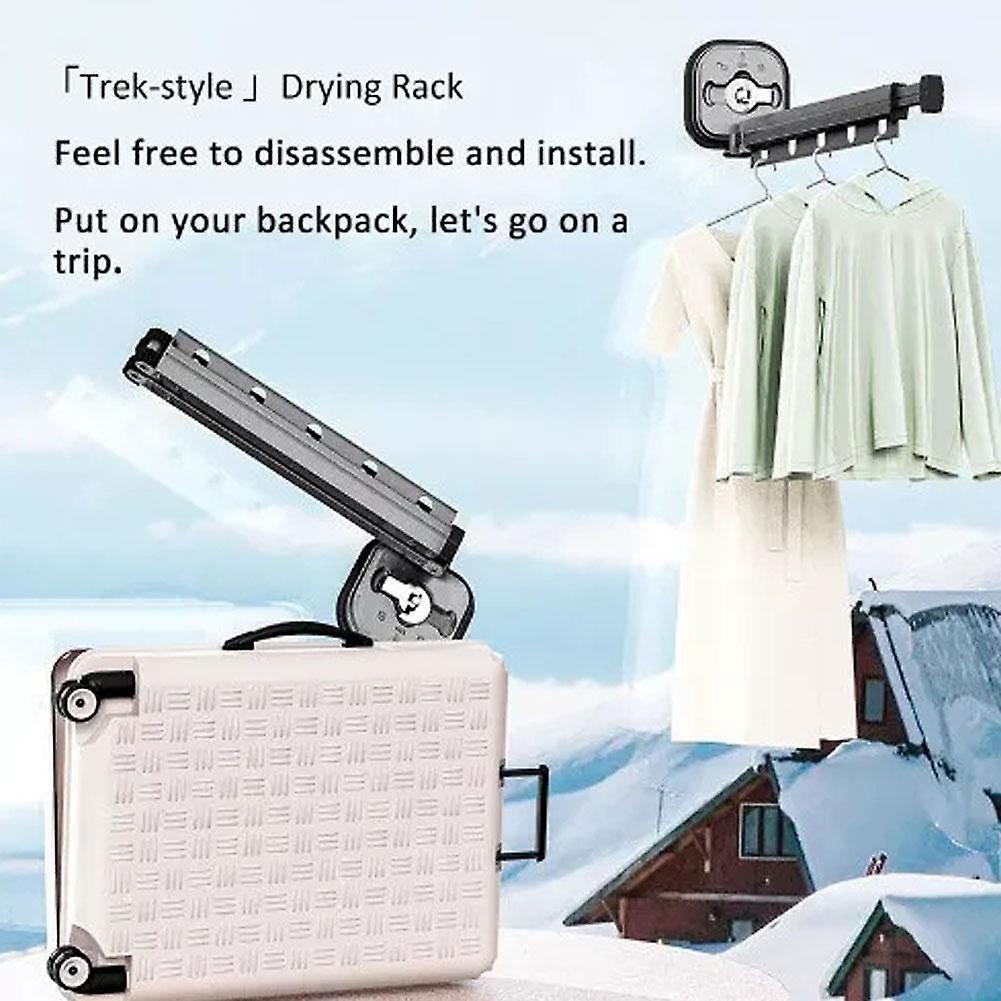 No Punching Drying Rack Suction Cup Drying Rack Wall Mounted Foldable