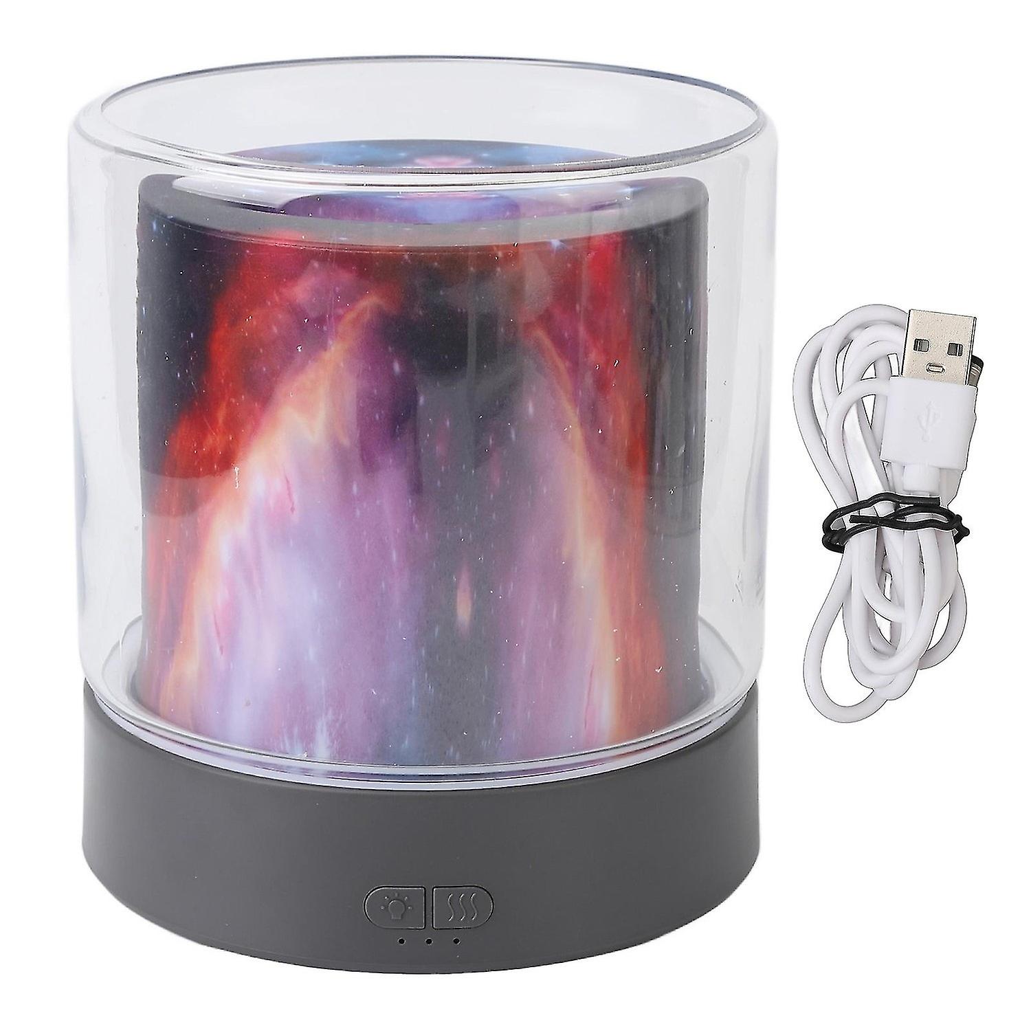 300ml Aromatherapy Humidifier Flame Aromatherapy Ultrasonic Diffuser Starry Sky Aromatherapy Night L