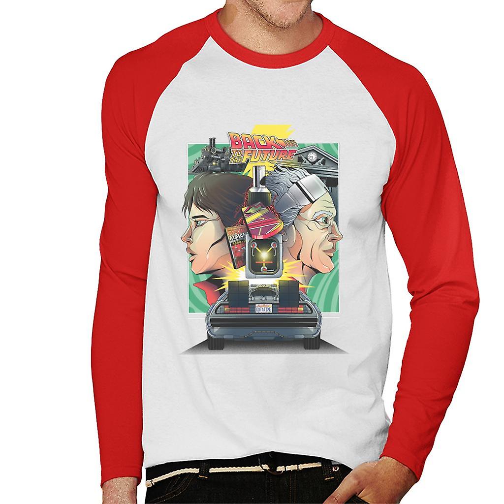 T-shirt da baseball da uomo Doc Vs Marty