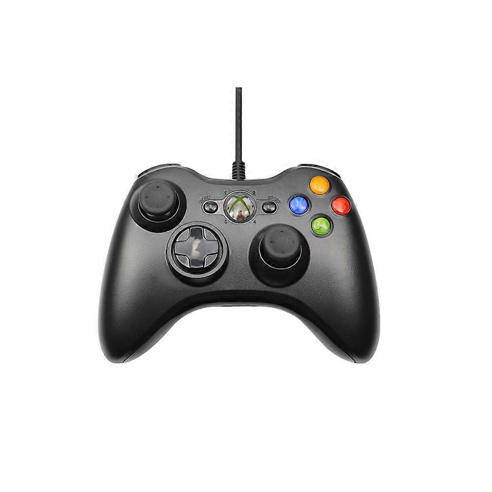 Wired Gaming Controller, PC Game Controller Joystick with Dual-Vibration Turbo and Trigger Buttons