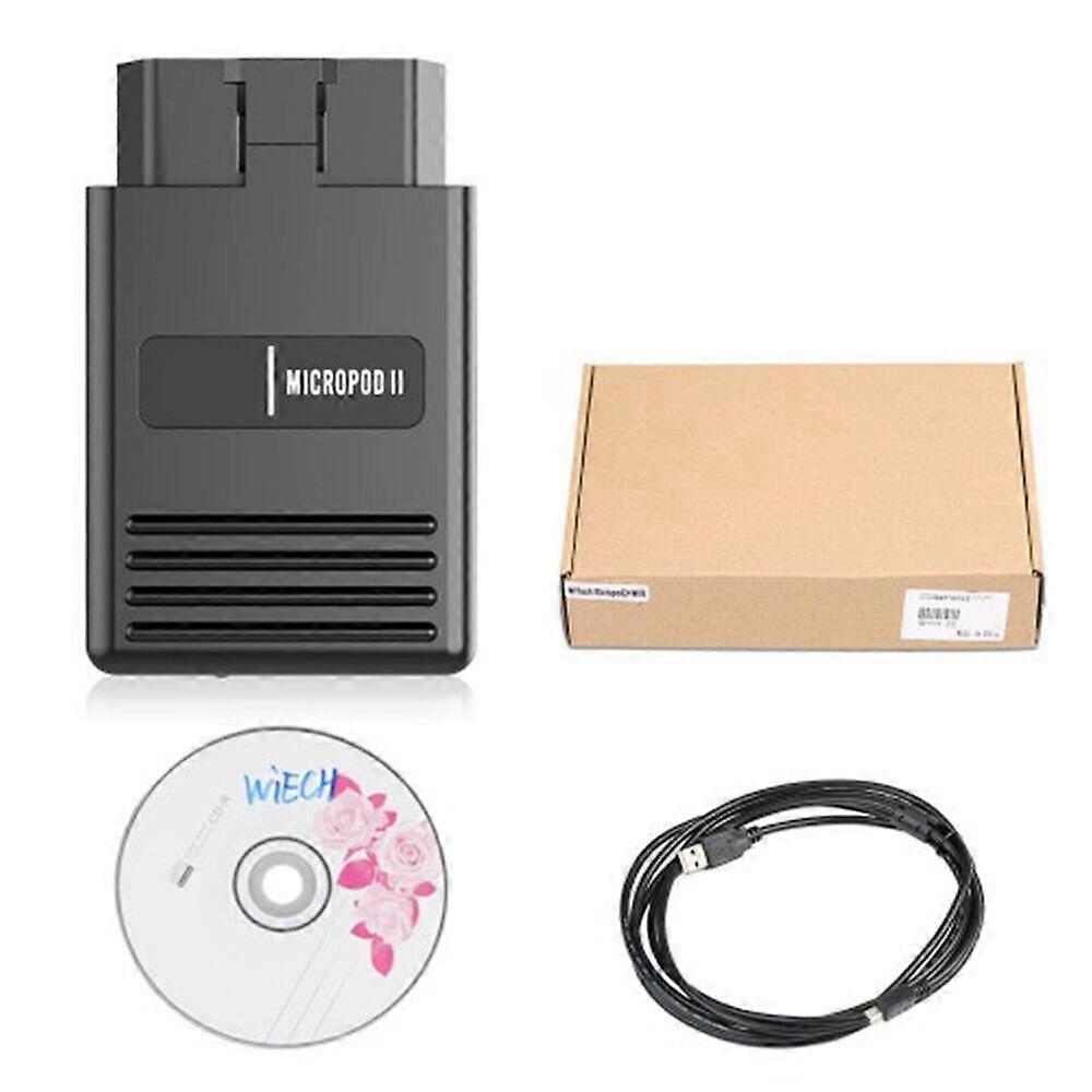 V17.04.27 MicroPOD 2 OBD2 Car Diagnostic Tool Online Programmer Scanner PC Connection Replacement for Chrysler Vehicles E2U711