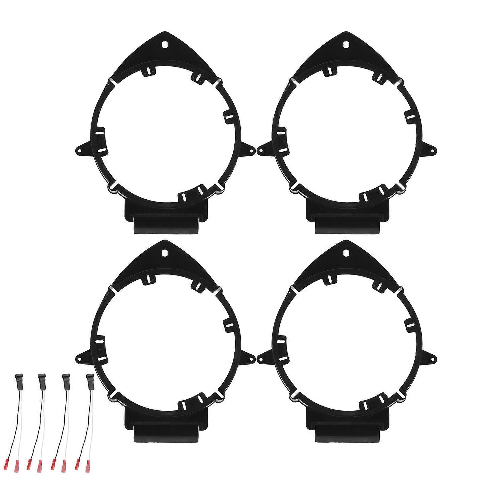 4PCS Car Speaker Adapter Rear/Front Door with Wire Harness Replacement for Buick Enclave 6.5in 20082012 E2U811