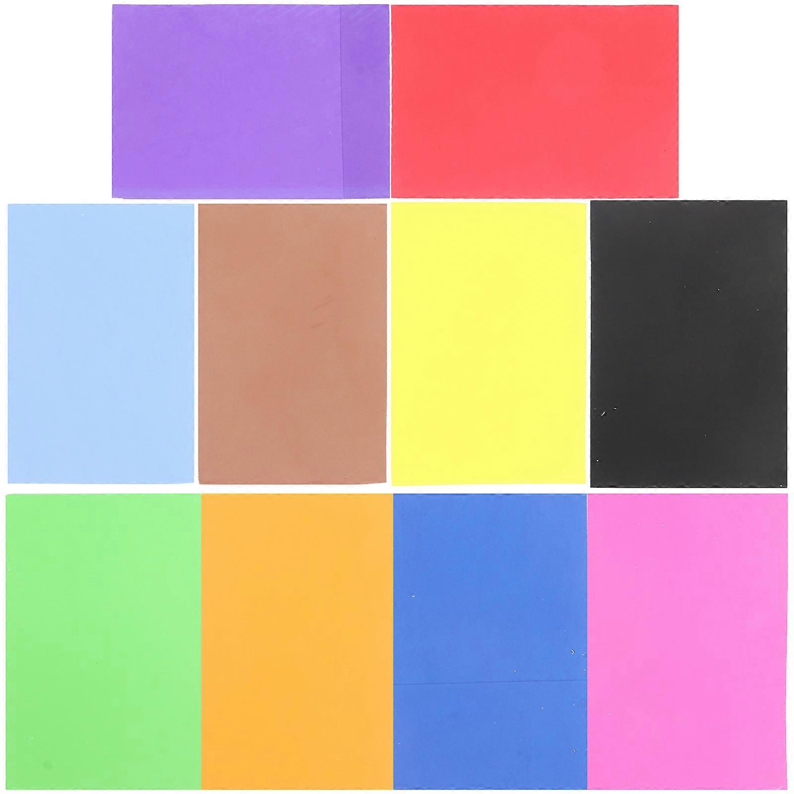 10 Sheets Colored Foam Paper Self-adhesive Craft Foams A4 Multi-function Foams Papers Craft Sheets