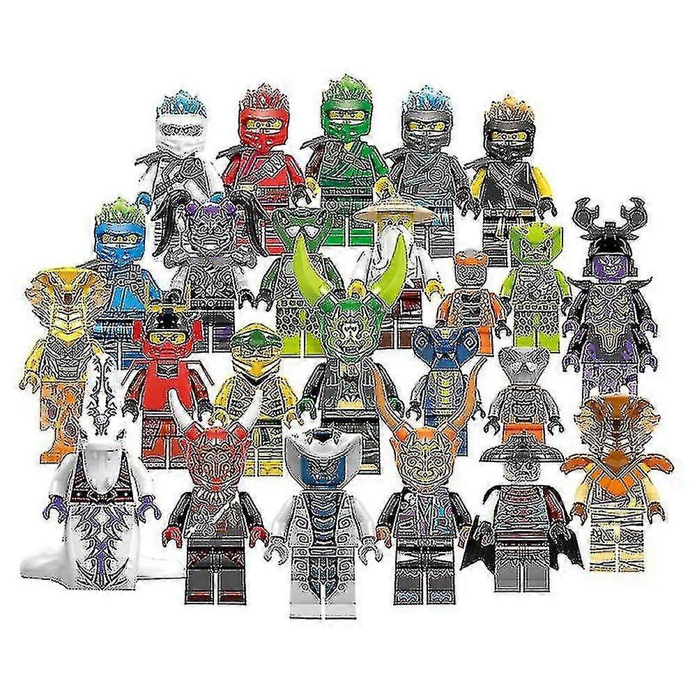 Set Of 24 Pcs Ninjago Figures Building Blocks Toys Z   -Sy