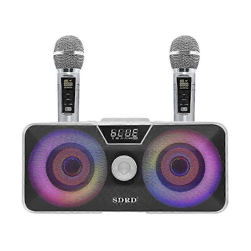 Drahtloses Mikrofon Home Karaoke Dual-Mikrofon Mobiler Bluetooth-Lautsprecher
