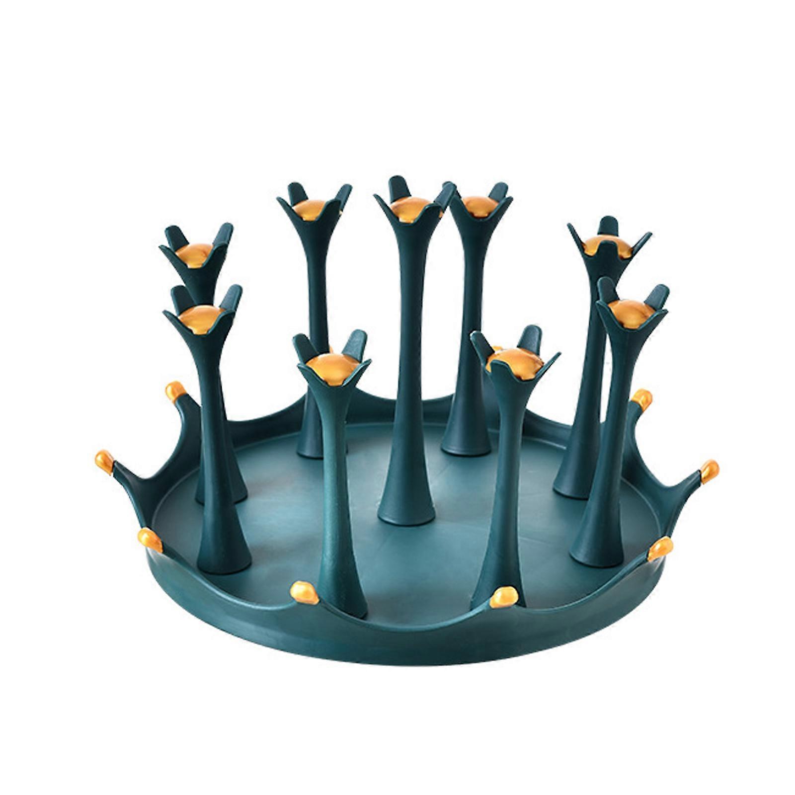 Creative Crown Drain cup holder Rotating glass drying rack Storage rack Rack cup drying rack