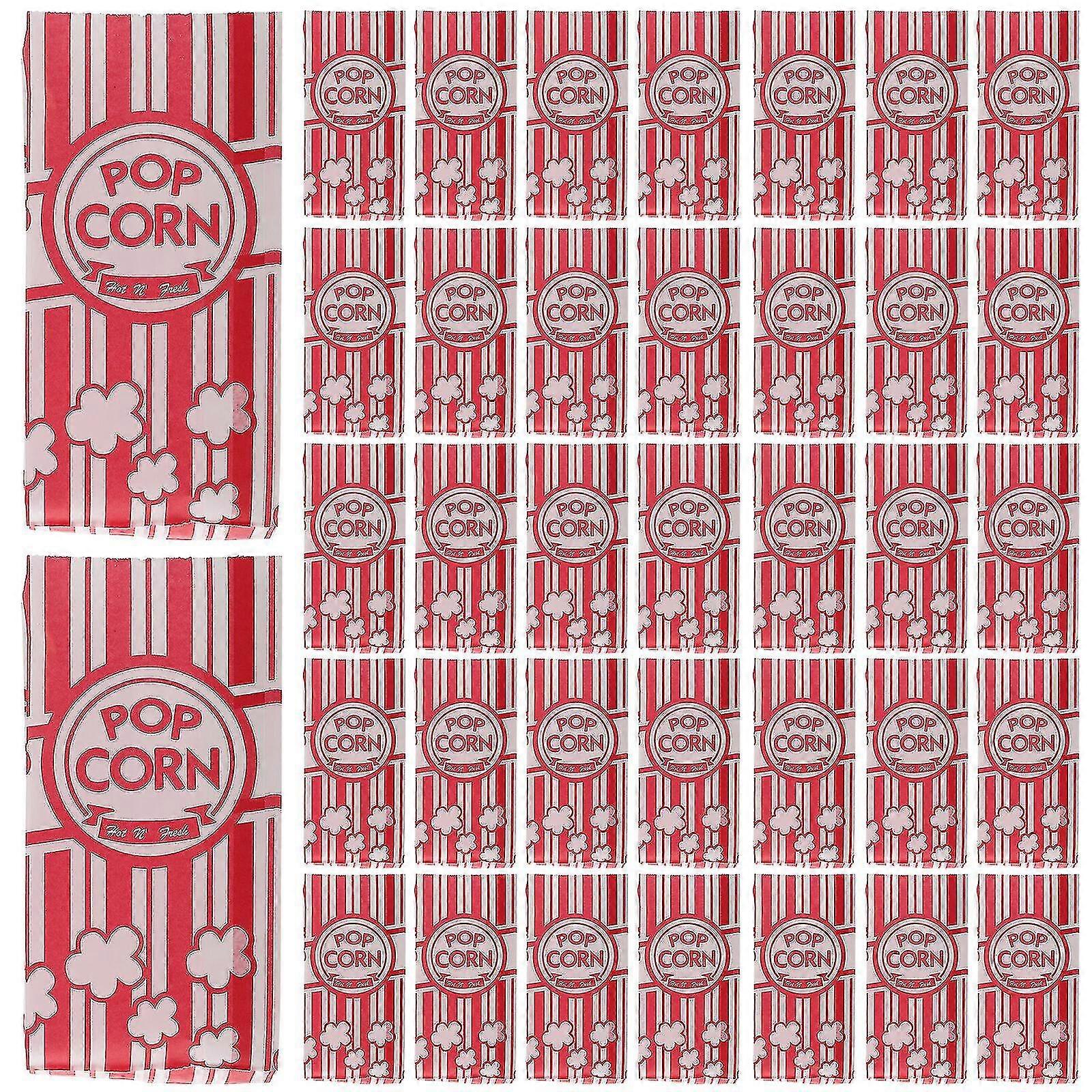 100 st oljetåliga popcornpåsar av papper