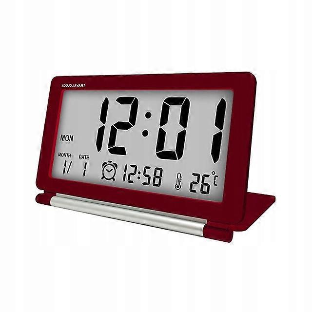 Alarm Clock Electronic Thermometer Lcd Folding