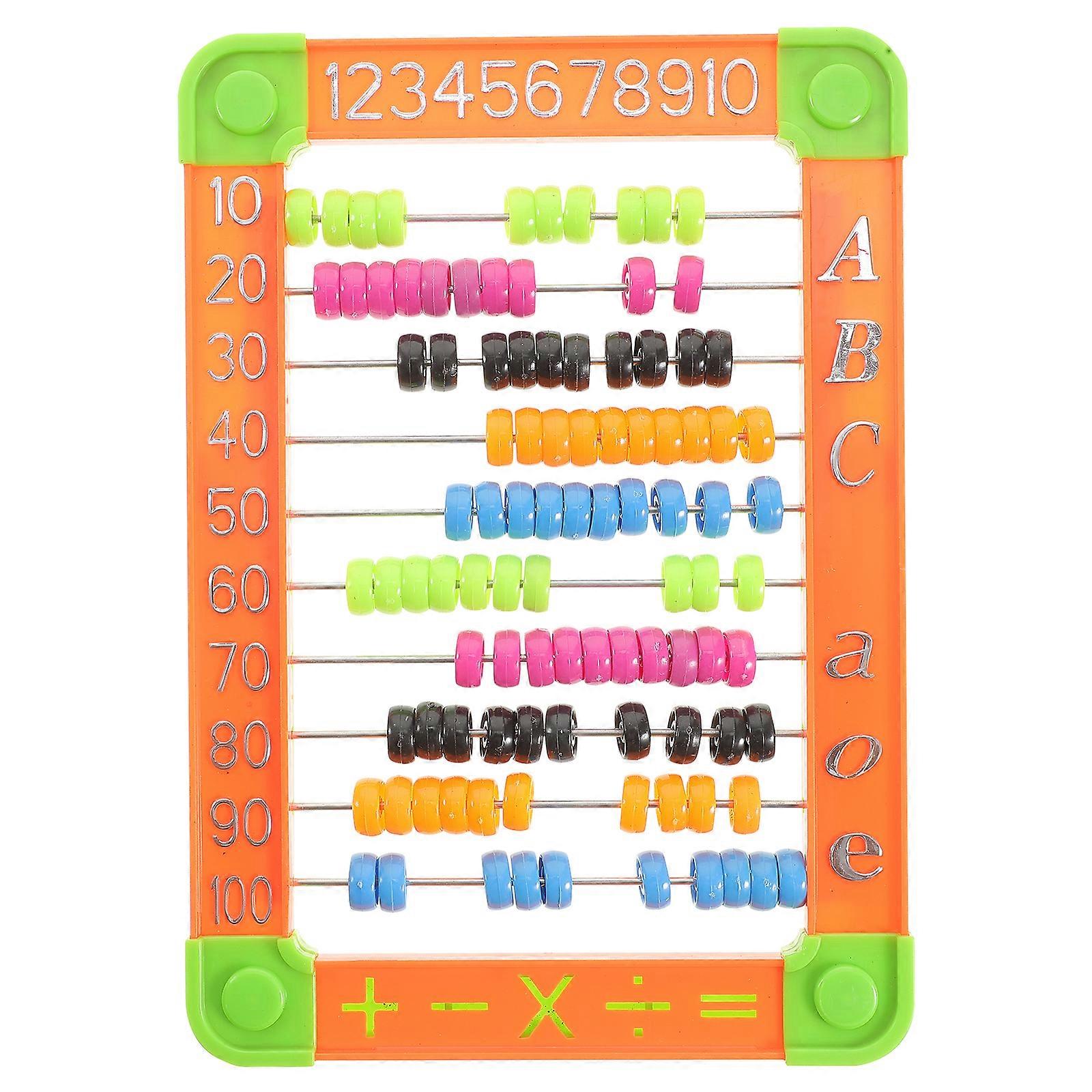 1pc Kid Abacus Arithmetic Abacus Math Educational Counting Toy (Random Color)