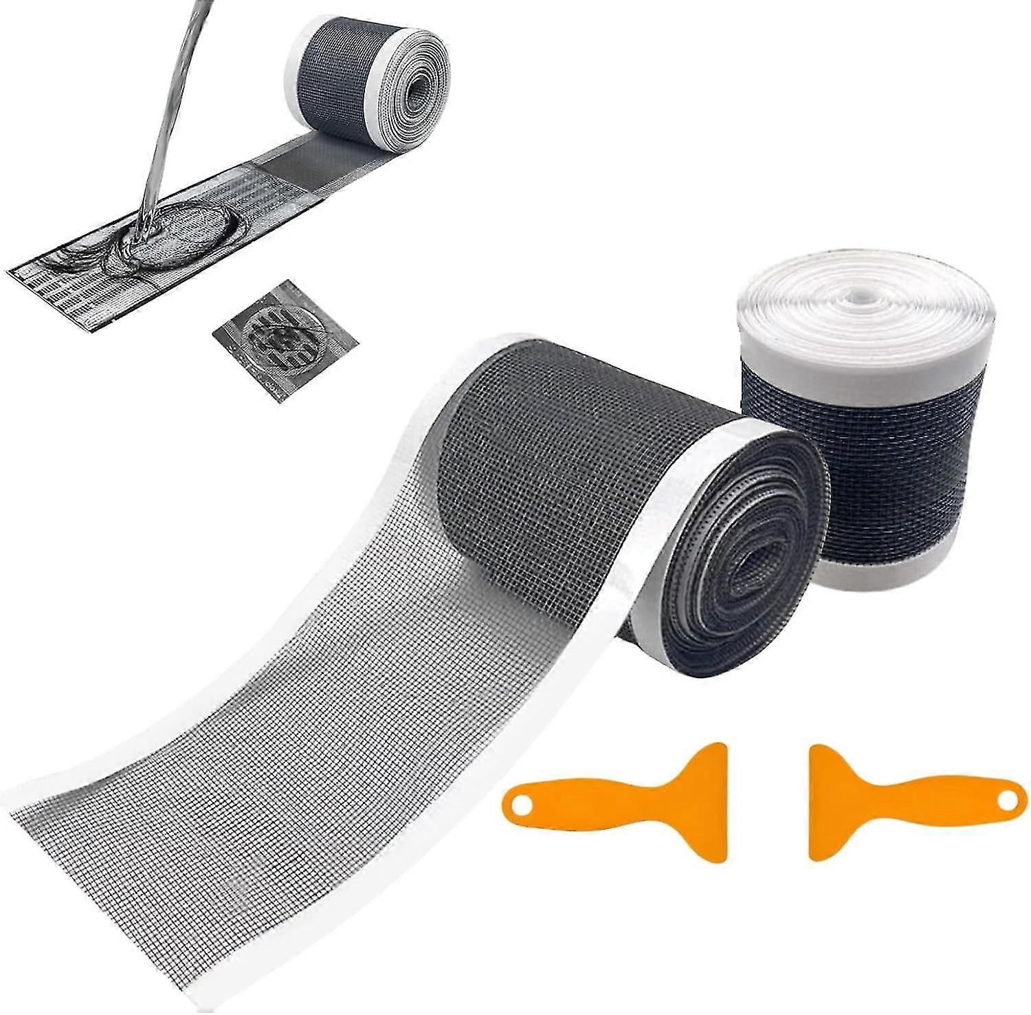 Self-Adhesive Mesh Roll, Disposable Hair Drain Stickers Roll, Disposable Shower Drain Hair Catcher, Shower Drain Hair Catcher Sticker With Tool