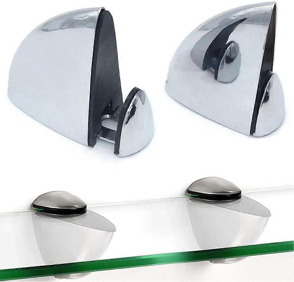 Metal Adjustable Wood/Glass Shelf Bracket Wall Mount 2 Pc