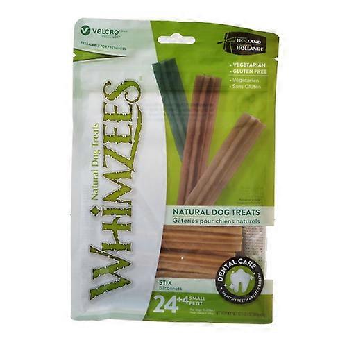 Whimzees 天然牙科护理 Stix 狗粮,小号 - 28 包 - (狗 15-25 磅)