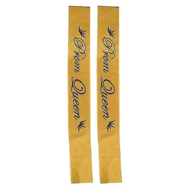 2PCS الشريط الذهبي حفلة موسيقية الملك حفلة موسيقية الملكة رسائل الحزب آداب الكتف حزام البكالوريوس حزب هالوين التخرج الكرة اللوازم